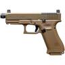 Glock 19X MOS 9mm Luger 4.52in Coyote nPVD Pistol - 19+1 Rounds - Brown