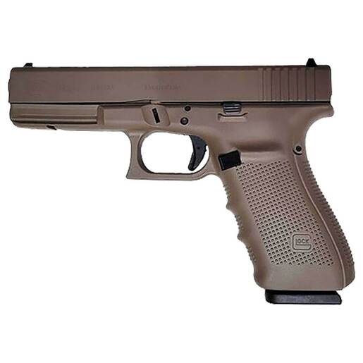 Glock 20 Gen4 10mm Auto 4.6in Flat Dark Earth Cerakote Pistol - 15+1 Rounds - Brown Fullsize image