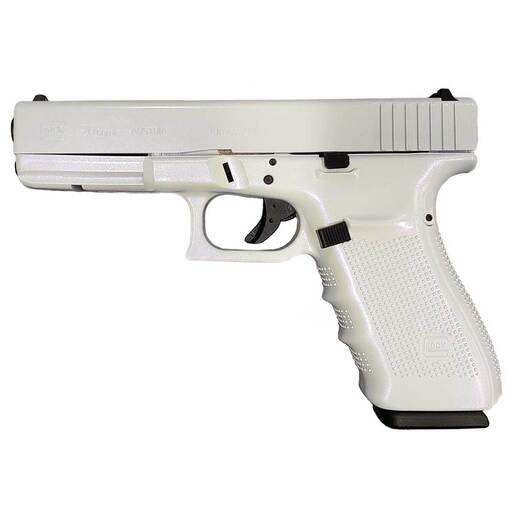 Glock 20 Gen4 10mm Auto 4.6in GunCandy Pegasus Cerakote Pistol - 15+1 Rounds - White Fullsize image