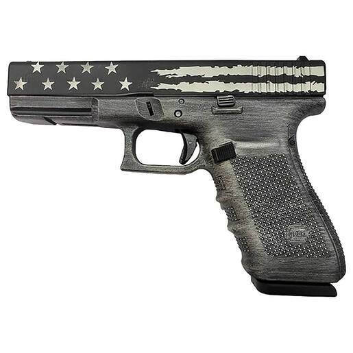 Glock 21 Gen4 45 Auto (ACP) 4.6in Distressed Black & Gray Flag Cerakote Pistol - 13+1 Rounds - Camo Fullsize image