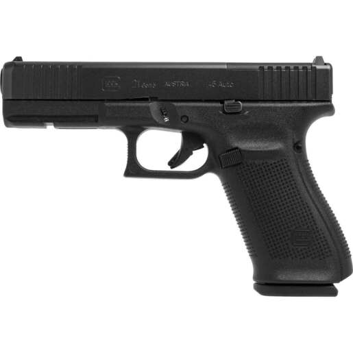 Glock 21 Gen5 MOS 45 Auto (ACP) 4.6in Black Pistol - 10+1 Rounds - Black Fullsize image