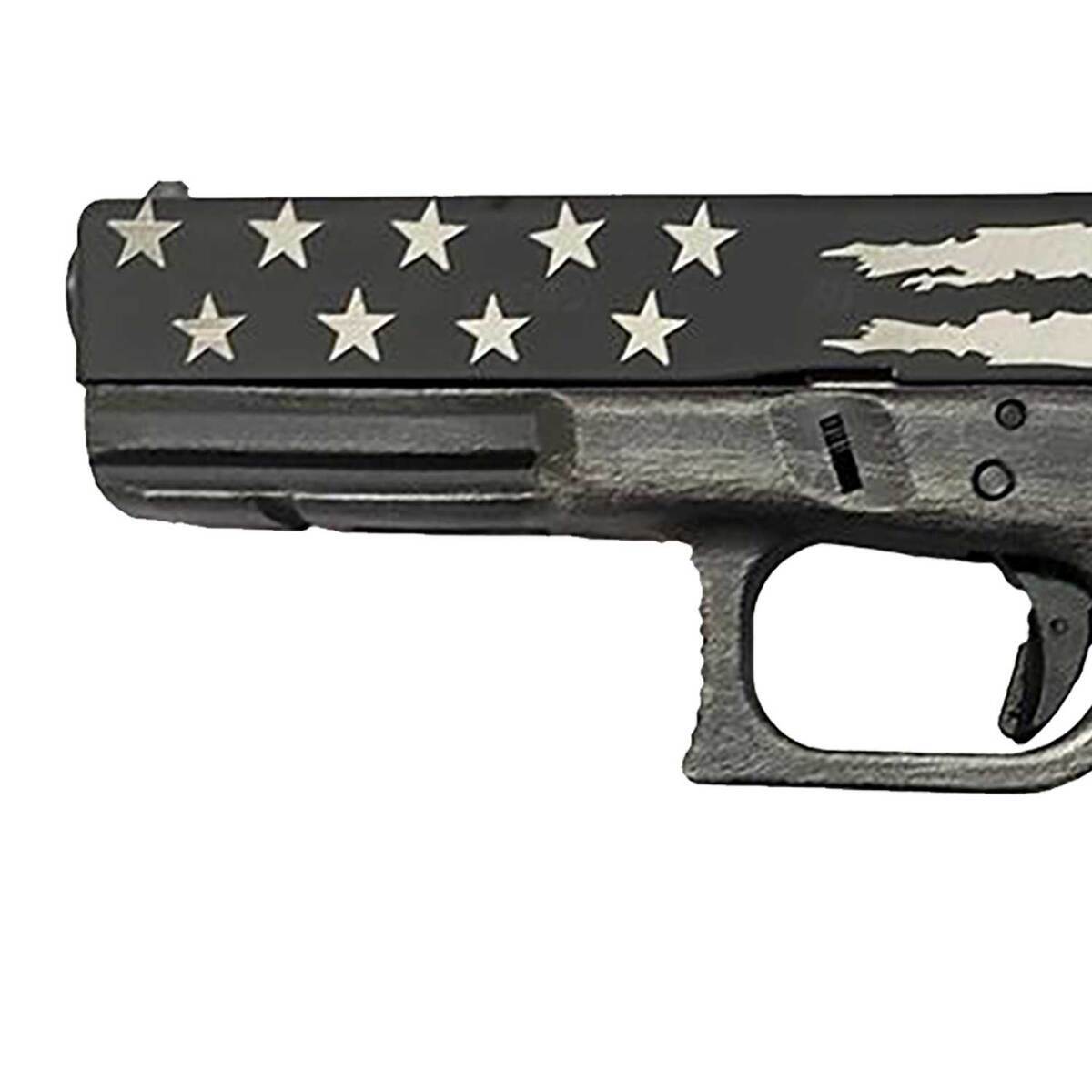Glock 22 Gen3 40 S&W 4.49in Distressed Black & Gray Flag Cerakote ...