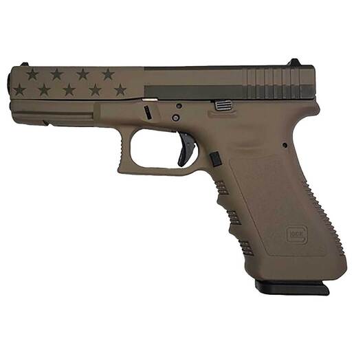 Glock 22 Gen3 40 S&W 4.49in Flat Dark Earth/OD Green Flag Cerakote Pistol - 15+1 Rounds - Camo Fullsize image