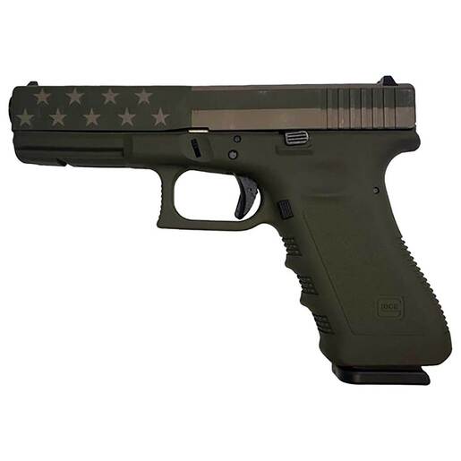 Glock 22 Gen3 40 S&W 4.49in OD Green/Flat Dark Earth Flag Cerakote Pistol - 15+1 Rounds - Camo Fullsize image
