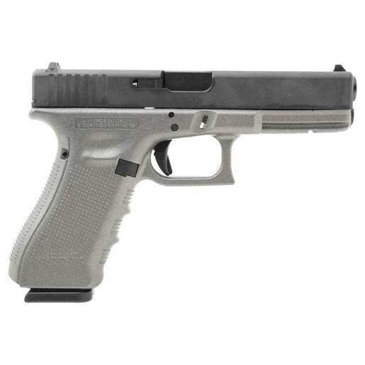 Glock 22 Gen4 40 S&W 4.49in Black/Titanium Cerakote Pistol - 15+1 Rounds - Gray Fullsize image