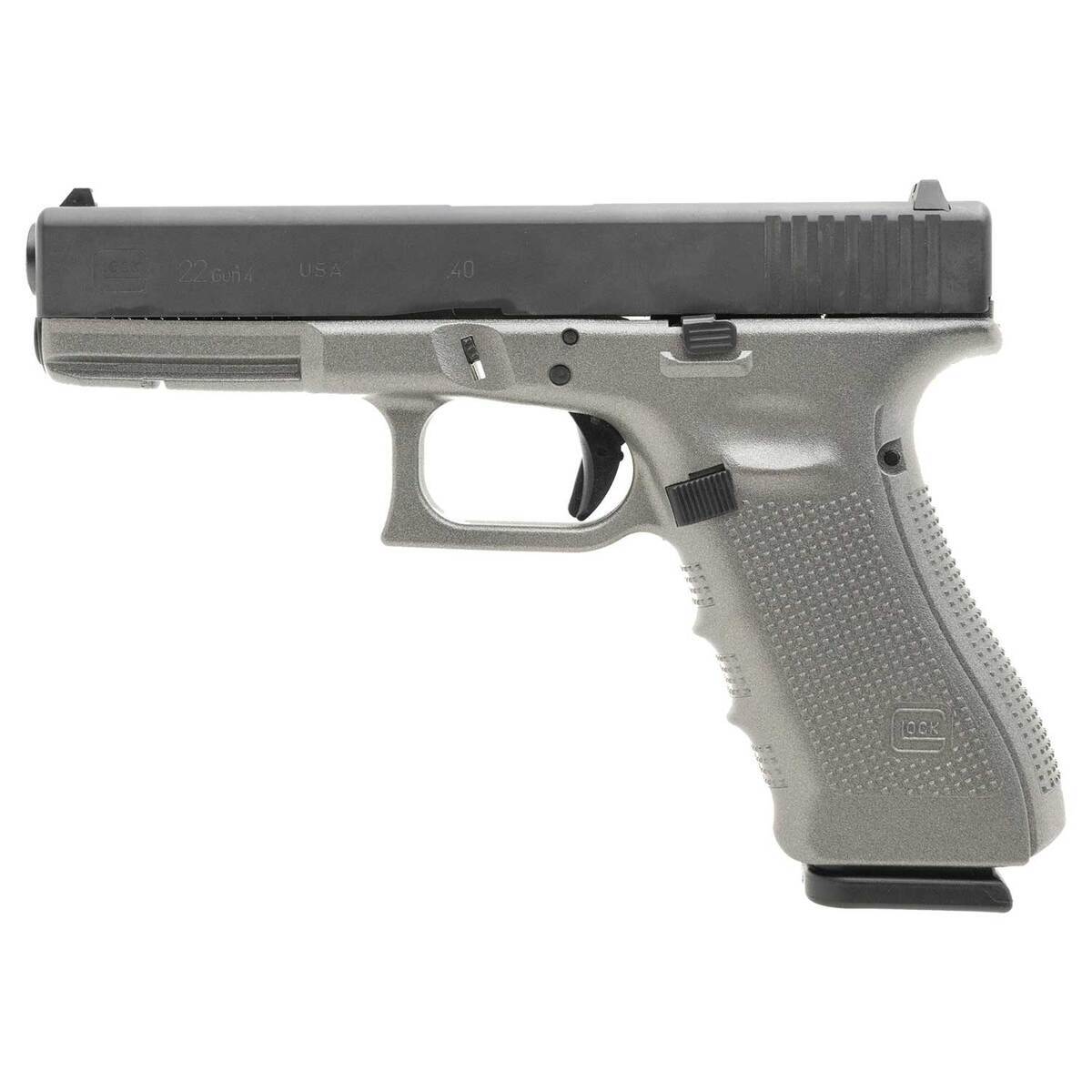 Glock 22 Gen4 40 S&W 4.49in Black/Titanium Cerakote Pistol - 15+1 ...