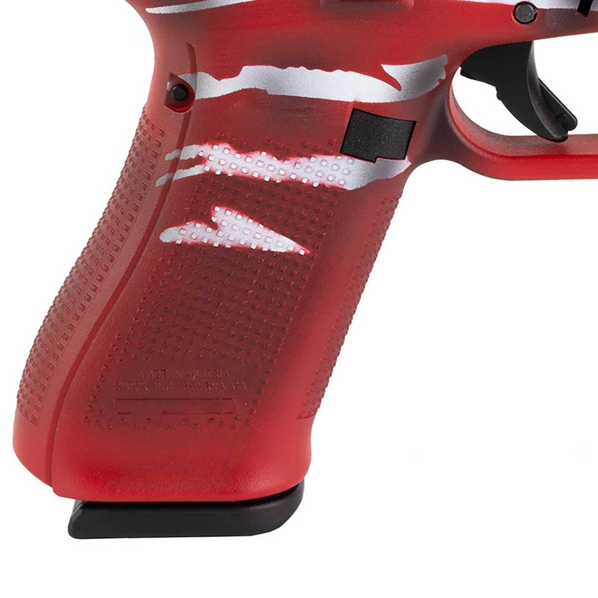 Glock 22 Gen5 40 S&W 4.5in Red, White & Blue Battleworn Flag Pistol - 15+1 Rounds - Camo Glock 22 Gen5 40 S&W 4.5in Red, White & Blue Battleworn Flag Pistol - 15+1 Rounds - Camo