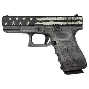Glock 23 Gen3 40 S&W 4.02in Distressed Black & Gray Flag Cerakote Pistol - 13+1 Rounds