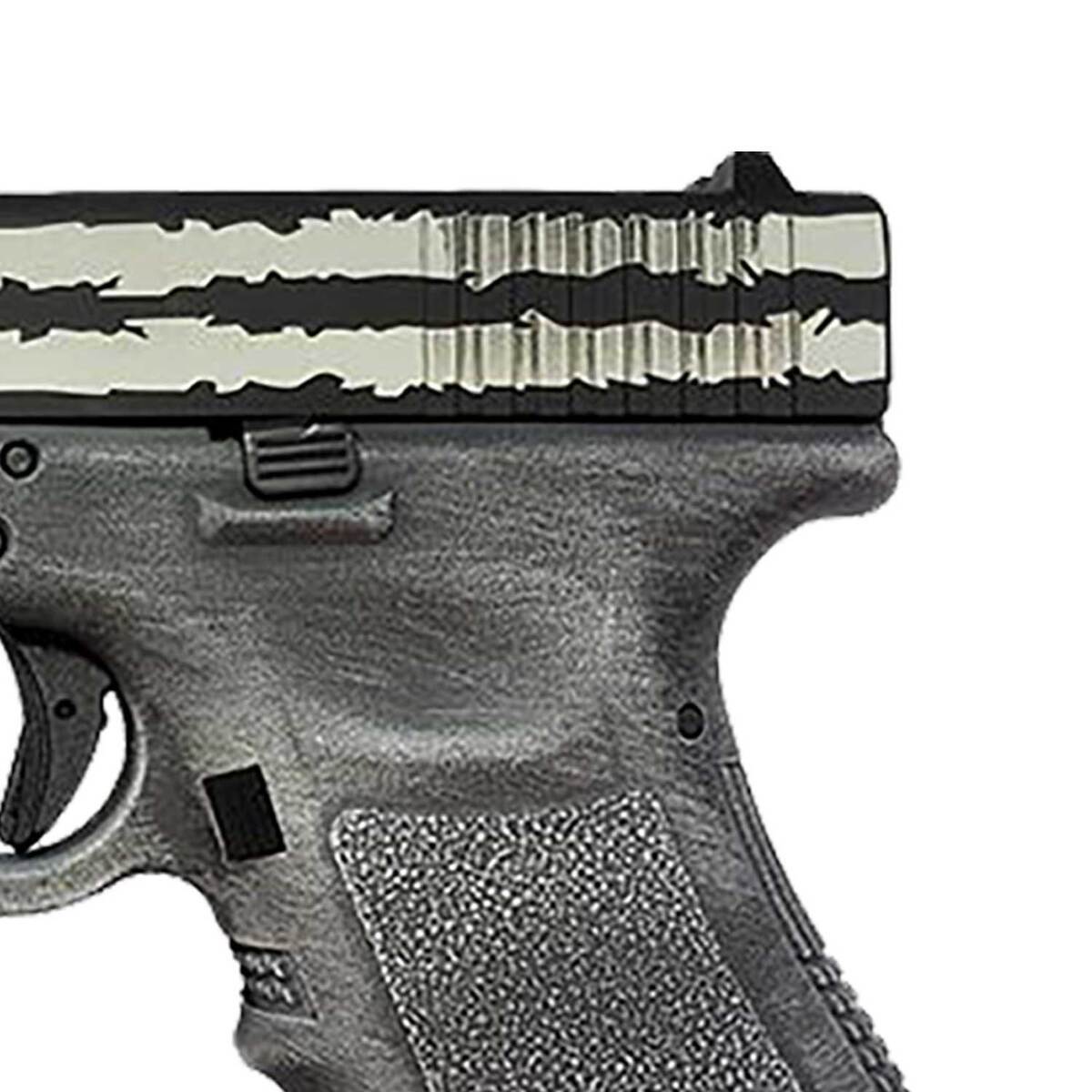 Glock 23 Gen3 40 S&W 4.02in Distressed Black & Gray Flag Cerakote ...