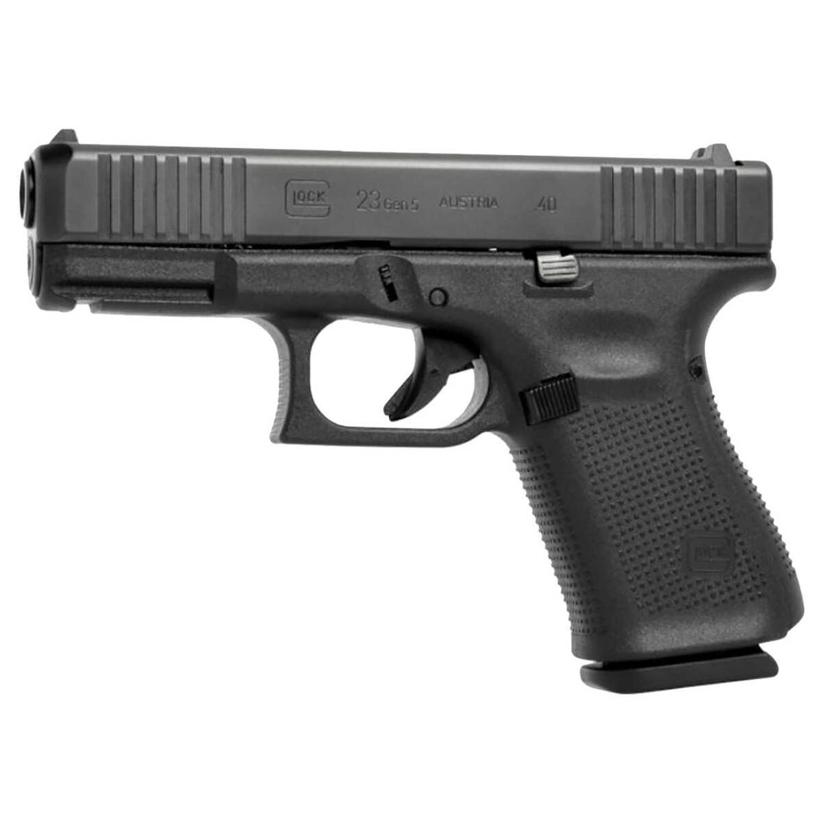 Glock 23 Gen5 40 S&W 4.02in Black nDLC Pistol - 10+1 Rounds - Black Glock 23 Gen5 40 S&W 4.02in Black nDLC Pistol - 10+1 Rounds - Black