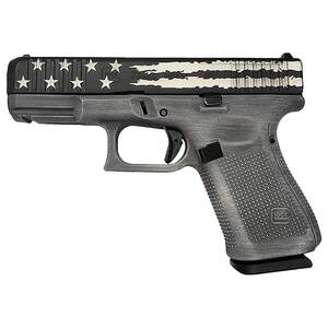 Glock 23 Gen5 40 S&W 4.02in Distressed Black & Gray Flag Cerakote Pistol - 13+1 Rounds