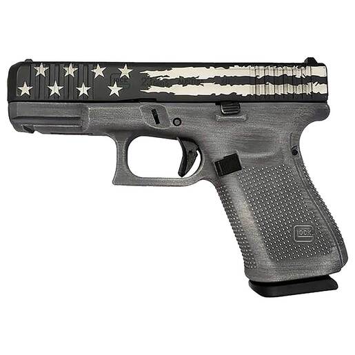 Glock 23 Gen5 40 S&W 4.02in Distressed Black & Gray Flag Cerakote Pistol - 13+1 Rounds - Camo Compact image