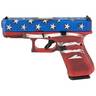 Glock 23 Gen5 M.O.S 40 S&W 4.02in Red, White & Blue Battleworn Flag Pistol - 13+1 Rounds - Camo