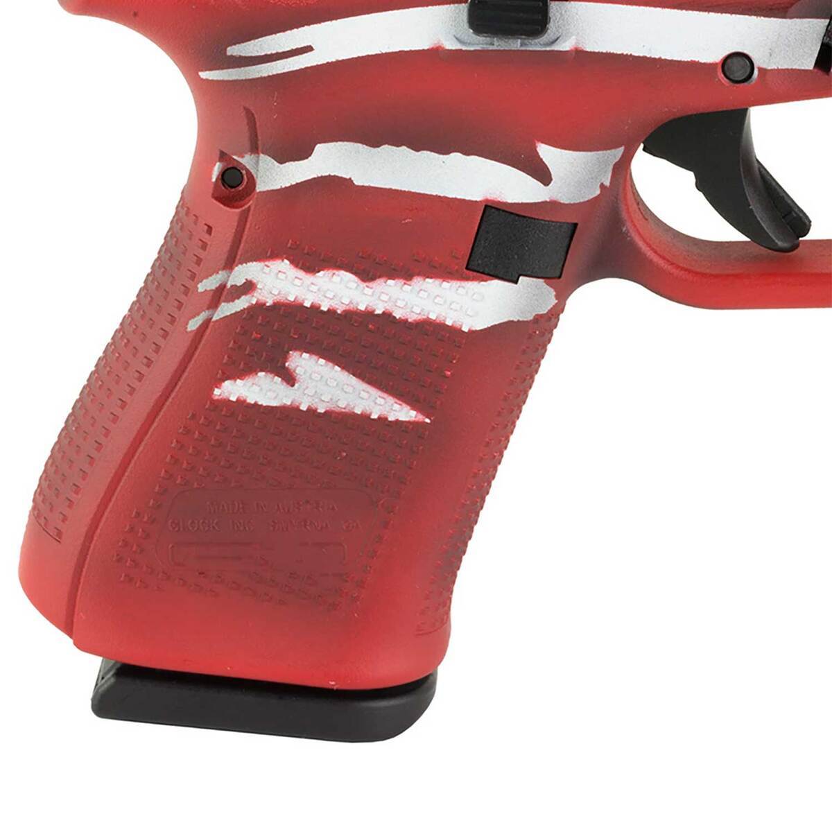 Glock 23 Gen5 M.O.S 40 S&W 4.02in Red, White & Blue Battleworn Flag Pistol - 13+1 Rounds - Camo Glock 23 Gen5 M.O.S 40 S&W 4.02in Red, White & Blue Battleworn Flag Pistol - 13+1 Rounds - Camo
