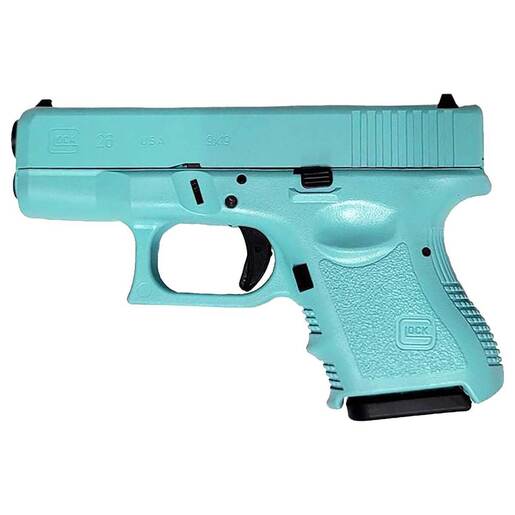 Glock 26 Gen3 9mm Luger 3.43in Robin Egg Blue Cerakote Pistol - 10+1 Rounds - Blue Subcompact image