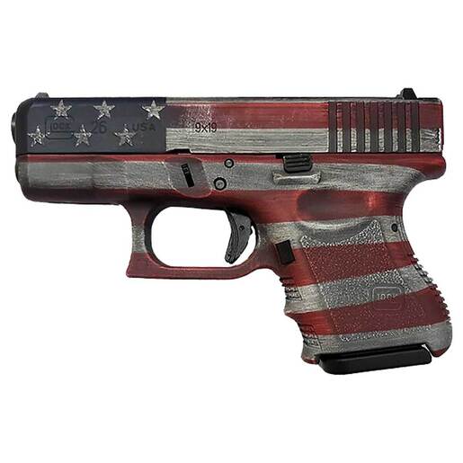 Glock 26 Gen3 9mm Luger 3.43in USA Flag Cerakote Pistol - 10+1 Rounds - Camo Subcompact image