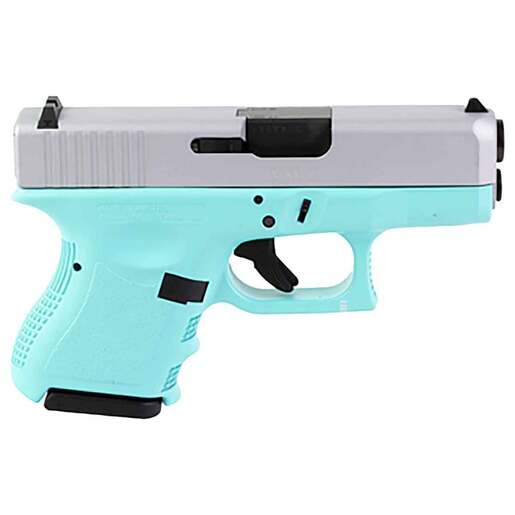 Glock 26 Gen3 9mm Luger 3.4in Silver Cerakote Pistol - 10+1 Rounds - Blue image