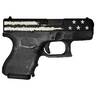 Glock 26 Gen4 9mm Luger 3.43in Distressed Black & Gray Flag Cerakote Pistol - 10+1 Rounds - Camo