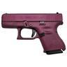 Glock 26 Gen5 9mm Luger 3.43in Black Cherry Cerakote Pistol - 10+1 Rounds - Red
