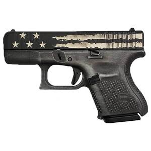 Glock 26 Gen5 9mm Luger 3.43in Distressed Black & Gray Flag Cerakote Pistol - 10+1 Rounds