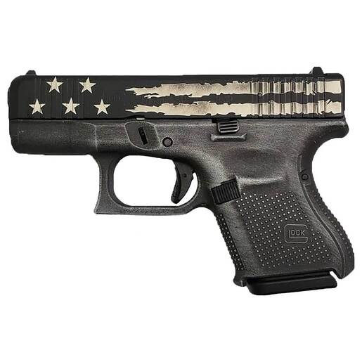 Glock 26 Gen5 9mm Luger 3.43in Distressed Black & Gray Flag Cerakote Pistol - 10+1 Rounds - Camo Subcompact image