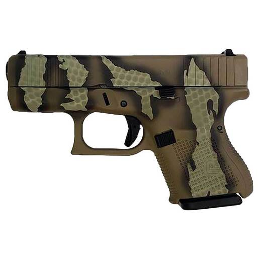 Glock 26 Gen5 9mm Luger 3.43in Riptile Camo Cerakote Pistol - 10+1 Rounds - Camo Subcompact image