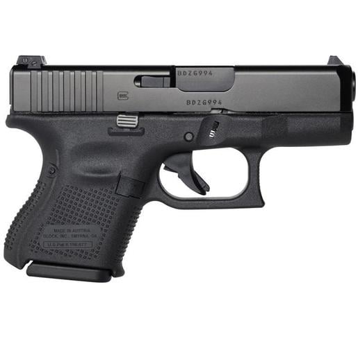 Glock 26 Gen5 Night Sights 9mm Luger 3.43in Black nDLC Pistol - 10+1 Rounds - Subcompact image