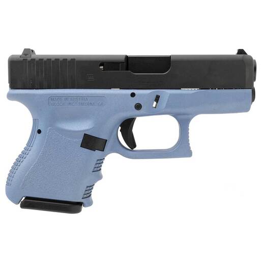 Glock 27 Gen3 40 S&W 3.43in Matte Black Nitride/Polar Blue Pistol - 9+1 Rounds - Blue Subcompact image