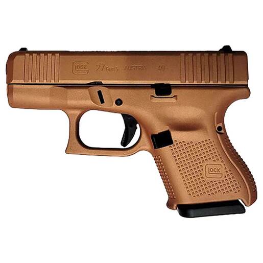 Glock 27 Gen5 40 S&W 3.43in Copper Cerakote Pistol - 9+1 Rounds - Brown Subcompact image