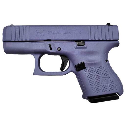 Glock 27 Gen5 40 S&W 3.43in Crushed Orchid Cerakote Pistol - 9+1 Rounds - Purple Subcompact image