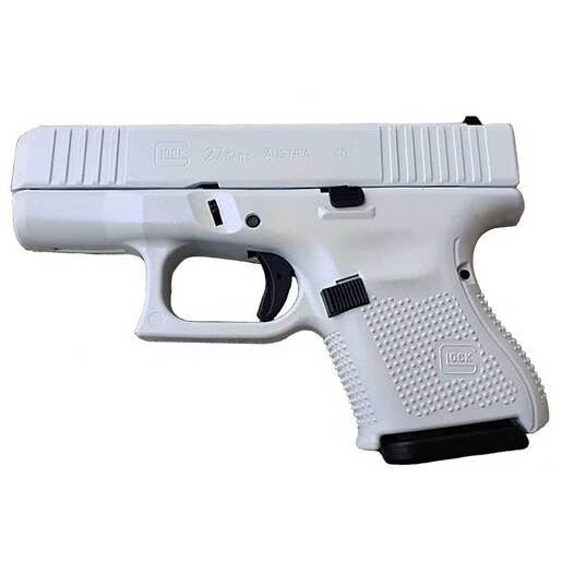 Glock 27 Gen5 40 S&W 3.43in GunCandy Pegasus Cerakote Pistol - 9+1 Rounds - White Subcompact image
