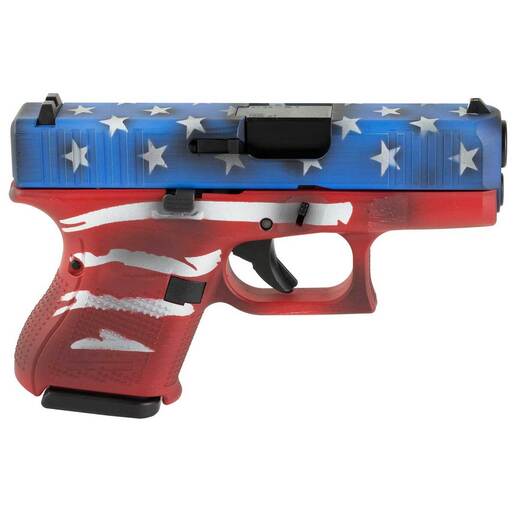 Glock 27 Gen5 40 S&W 3.43in Red, White & Blue Battleworn Flag Pistol - 9+1 Rounds - Camo Subcompact image