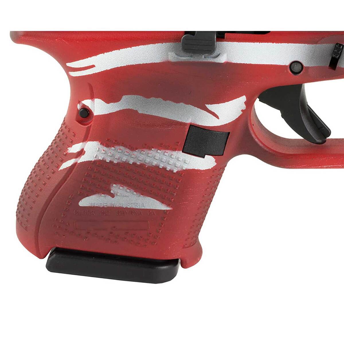 Glock 27 Gen5 40 S&W 3.43in Red, White & Blue Battleworn Flag Pistol - 9+1 Rounds - Camo Glock 27 Gen5 40 S&W 3.43in Red, White & Blue Battleworn Flag Pistol - 9+1 Rounds - Camo