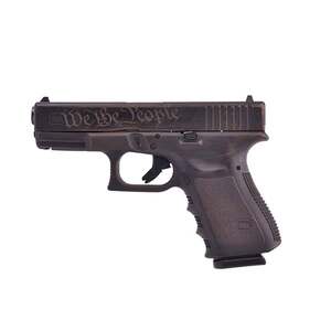 Glock 3 We The People 9mm Luger 4.02in Burnt Bronze Battle Worn Pistol - 15+1 Rounds