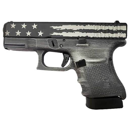 Glock 30 Gen4 45 Auto (ACP) 3.78in Distressed Black & Gray Flag Cerakote Pistol - 10+1 Rounds - Gray Subcompact image