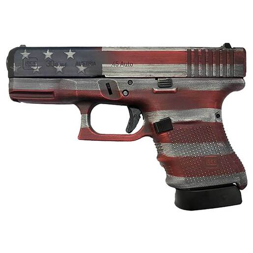 Glock 30 Gen4 45 Auto (ACP) 3.78in USA Flag Cerakote Pistol - 10+1 Rounds - Camo Subcompact image