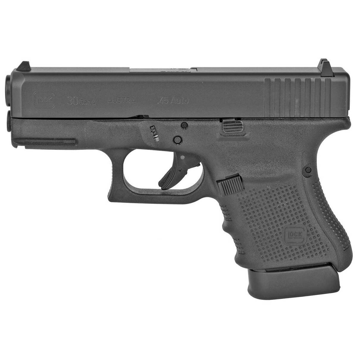 Glock 30 Gen4 45 Auto (ACP) 3.8in Matte Black Pistol - 10+1 Rounds - Used - Black Glock 30 Gen4 45 Auto (ACP) 3.8in Matte Black Pistol - 10+1 Rounds - Used - Black