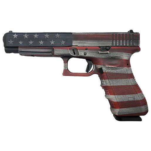 Glock 34 Gen3 9mm Luger 5.31in USA Flag Cerakote Pistol - 17+1 Rounds - Camo Fullsize image
