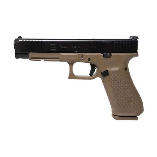 Glock 34 MOS 9mm Luger 5.31in Flat Dark Earth Pistol - 10+1 Rounds - Tan image