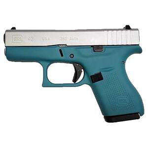 Glock 42 380 Auto (ACP) 3.25in Aluminum/Aztec Teal Cerakote Pistol - 6+1 Rounds