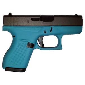 Glock 42 380 Auto (ACP) 3.25in Black/Aztec Blue Cerakote Pistol - 6+1 Rounds