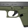 Glock 42 380 Auto (ACP) 3.25in Black/OD Green Cerakote Pistol - 6+1 Rounds - Green