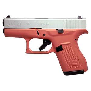 Glock 42 380 Auto (ACP) 3.26in Rose Gold/Satin Aluminum Cerakote Pistol - 6+1 Rounds