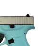Glock 42 380 Auto (ACP) 3.26in Shimmer Aluminum Silver Cerakote Pistol - 6+1 Rounds - Blue