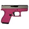 Glock 42 380 Auto (ACP) 3.26in Shimmering Aluminum/Prison Pink Cerakote Pistol - 6+1 Rounds - Pink