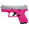 Glock 42 380 Auto (ACP) 3.26in Silver/Sig Pink Cerakote Pistol - 6+1 Rounds - Pink