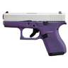 Glock 42 Purple 380 Auto (ACP) 3.26in Shimmering Aluminum Pistol - 6+1 Rounds - Purple