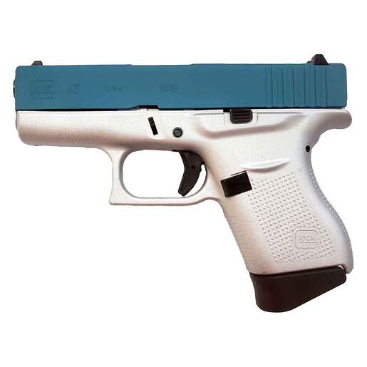 Glock 43 9mm Luger 3.39in Aztec Teal Cerakote Pistol - 6+1 Rounds - Blue Subcompact image