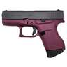Glock 43 9mm Luger 3.39in Black Cherry/Black Cerakote Pistol - 6+1 Rounds - Red