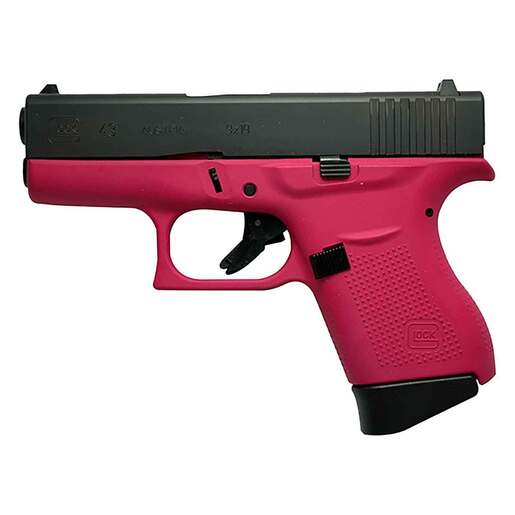 Glock 43 9mm Luger 3.39in Sig Pink/Black Cerakote Pistol - 6+1 Rounds - Pink Subcompact image